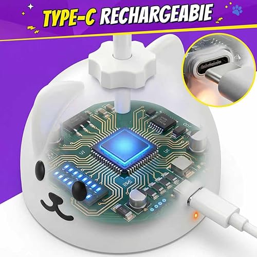 Miniatura 9 de Interactive Cat Toys for Indoor Cats: Upgraded 360° Automatic Spin Flying Bird Feather Wand with Silicone Protected Rod Safe Play, Strong 8cm