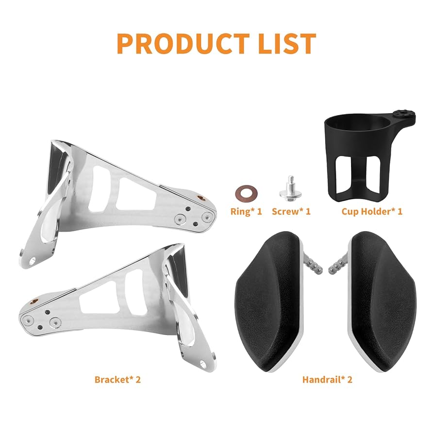 HCmotorku バイク パッセンジャー アームレスト リア 乗客 便利