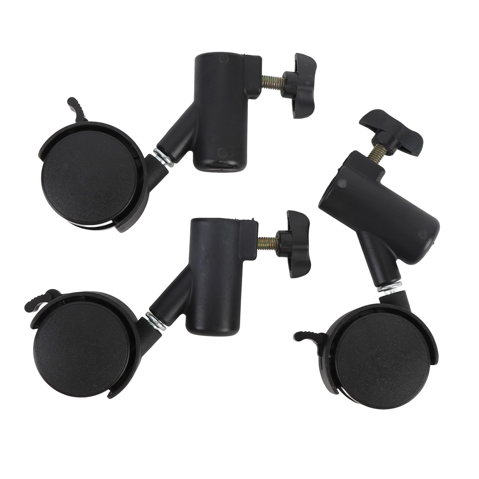 Light Stand Casters, Flexible 360° Rotating Light Stand Wheels for Photography