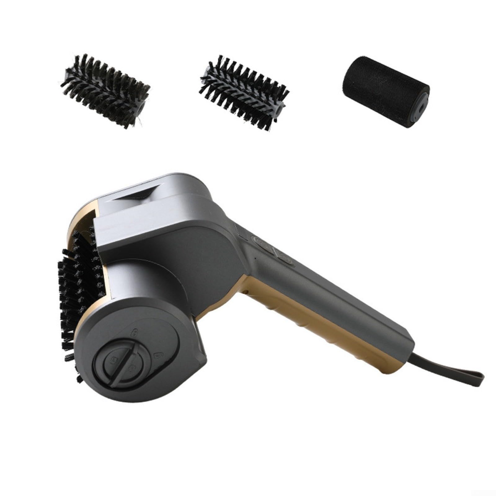 Cepillo eléctrico recargable para parrilla con cabezal de acero inoxidable, limpiador de barbacoa de 2 velocidades 500/300 rpm, estropajo inalámbrico impermeable para rejillas y planchas, 2 x 2000 mAh