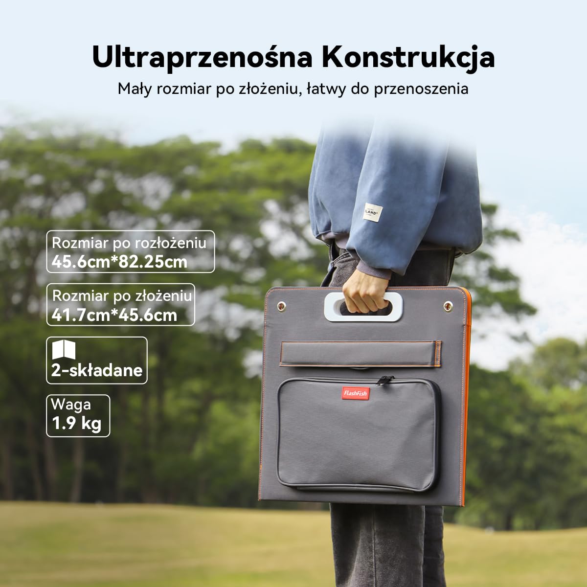 FlashFish 151Wh przenośna stacja zasilania z panelami 60W, generatorem słonecznym 200W, akumulatorem awaryjnego generatora zasilania z wyświetlaczem LCD,do telefonów komórkowych, laptopów, dronów