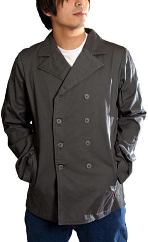 Tripp Military Navy Army Pea Coat Goth Punk Emo Denim Lightweight Jacket