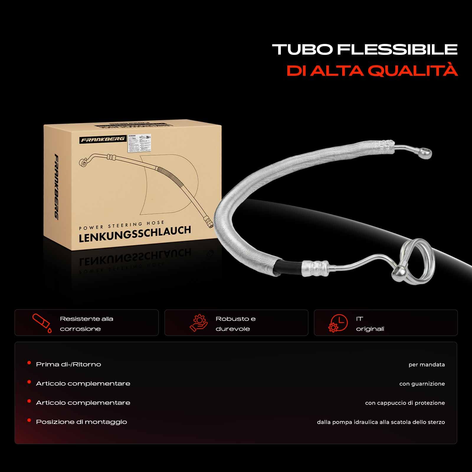 Frankberg Servosterzo Tubo flessibile Compatibile con Fiesta V JD JH Fusion JU Fiesta V Van Replace# 2S6C3A719LE,58457