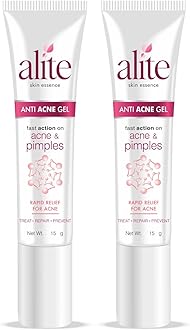 Alite Anti Acne Gel | Fast Action on Acne & Pimples | Boosts Skin Health & Helps Manage Acne & Breakouts Pack of 2 (15g each)