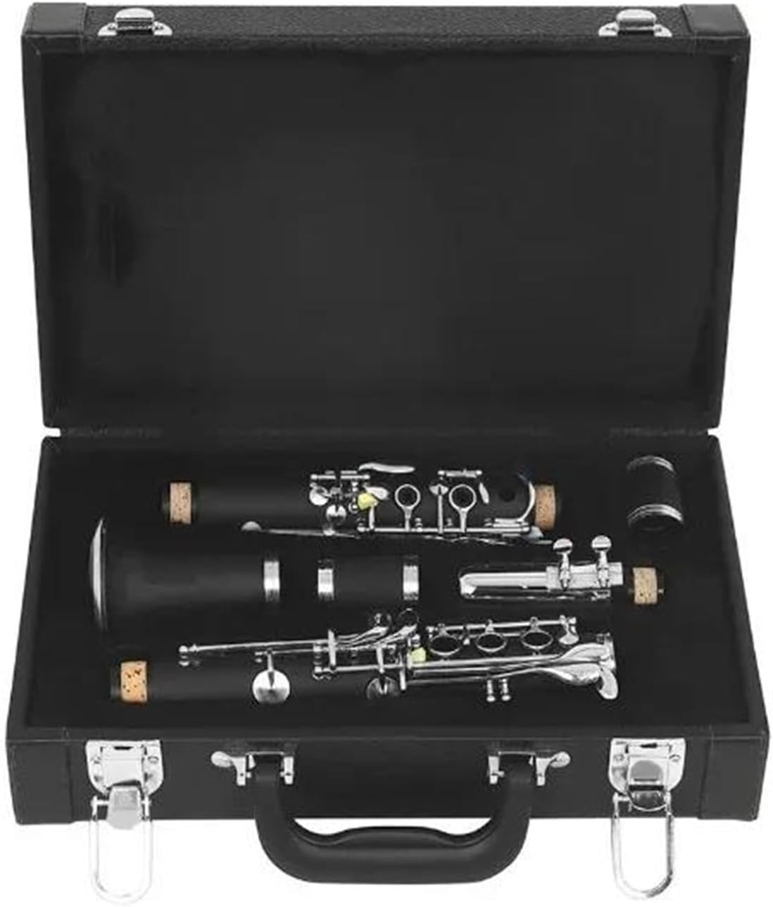 Ebony Wood Material Clarinet With Silver Plated Key G Tone