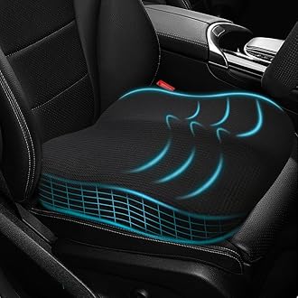 Cushion, Car, Seat Cushion, Seat Cushion, Butt Painless, Thick, Shabuton, Driving, Office, Car Cushion, Breathable Mesh, Memory Foam Cushion, Cover, Washable, Anti-Slip