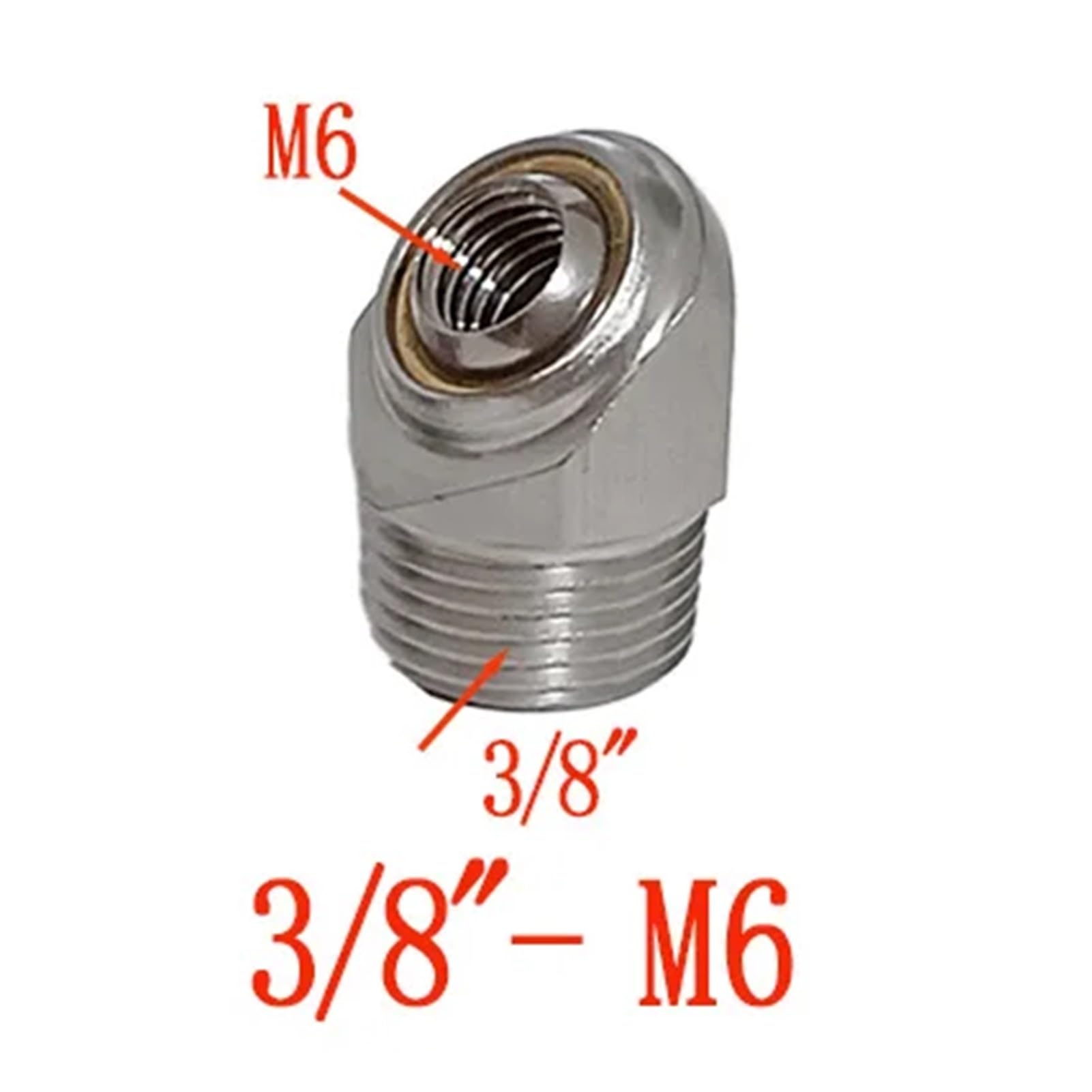 Base de boquilla de refrigerante de alta presión ajustable con pulverizador de agua de refrigeración por agua for herramienta de torno CNC SS304 de acero inoxidable 1 pieza(R3I8-M6)