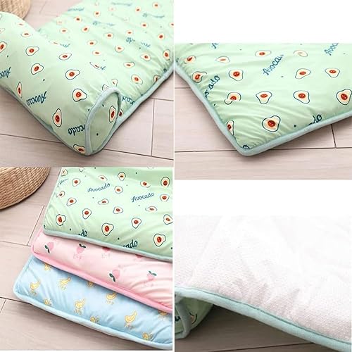 Miniatura 7 de FETNHU Tapete refrescante de seda de hielo para perros y gatos, cama refrescante para gatos y perros con almohada, bonita cama refrescante para