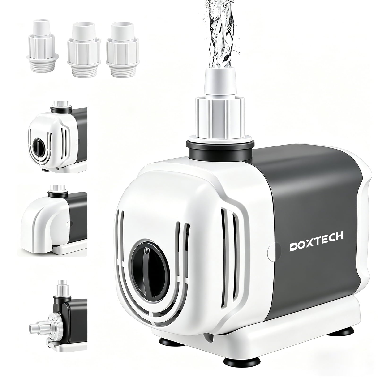 boxtech - Bomba de Agua Sumergible para Acuario, (1500L/H, 25W)