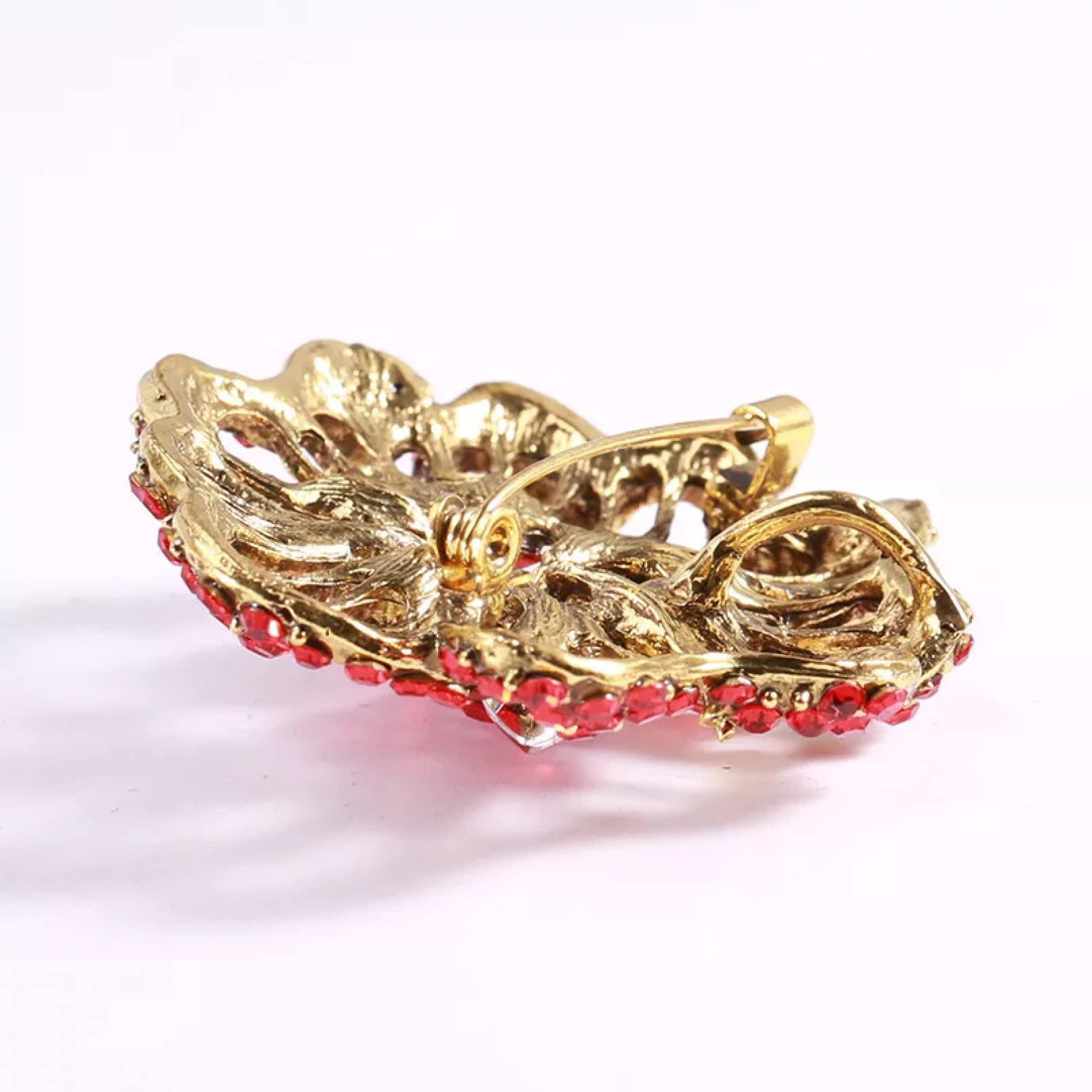 BAJIE-Brosche Kreative Hohle Strass-Blumen-Brosche Temperament-Mantel-Brosche-Zubehör