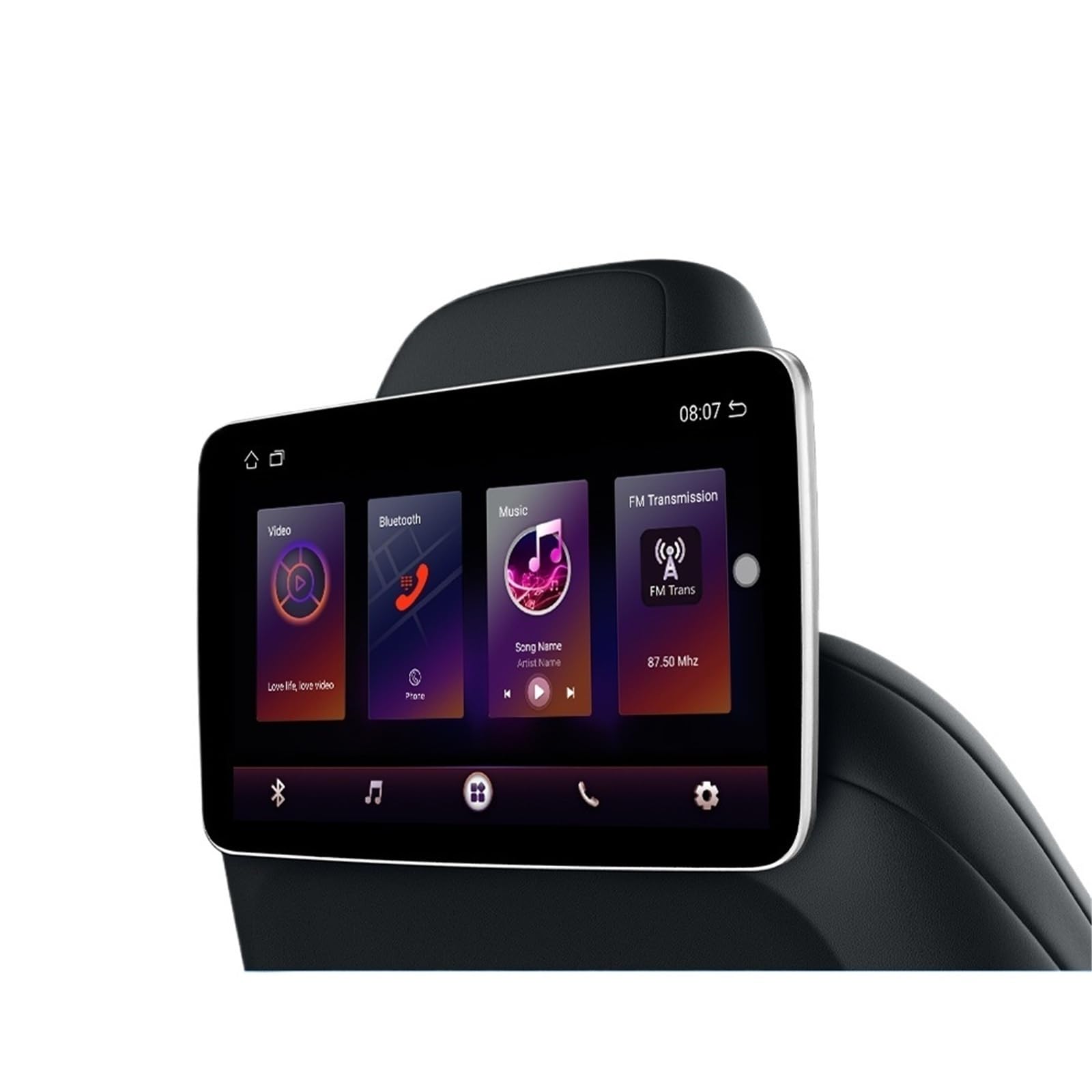 Schermi for auto Monitor for sedili posteriori Poggiatesta Schermo TV Auto CarPlay WiFi Film Lettore video online(1Units Full Screen)