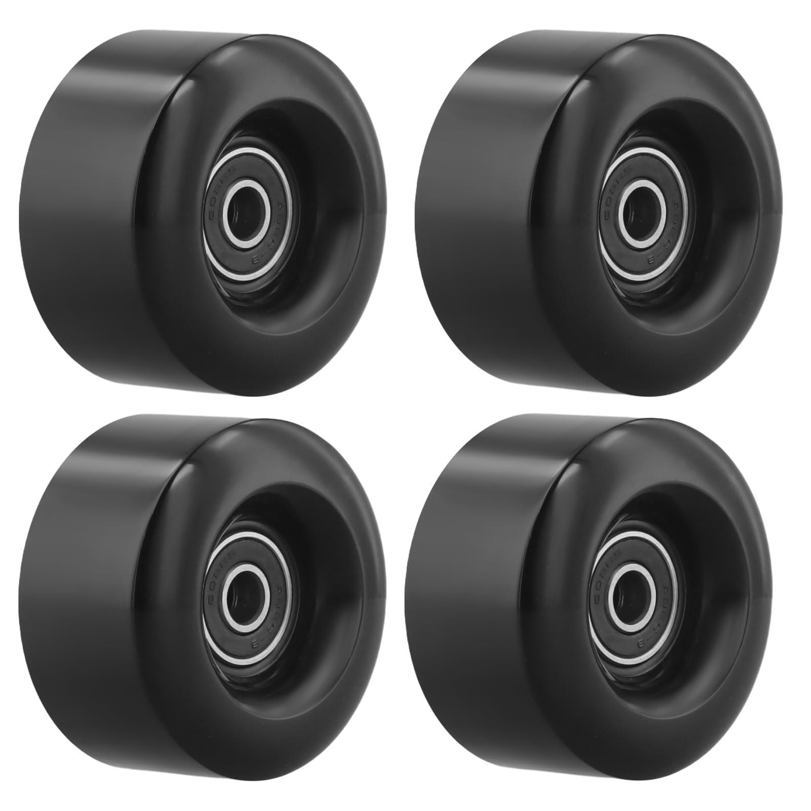 4 Pezzi Ruote Resistenti all'usura PU, Ruote per Pattini a Rotelle Skateboard, Ricambio per Pattini a Rotelle 58*32mm 82A, Ruote Skateboard con Cuscinetti per Pattini a Rotelle a Doppia Fila