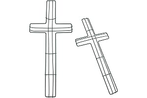 2pcs Wreath Form Cross Iron Wreath Frame - Best for DIY Projects