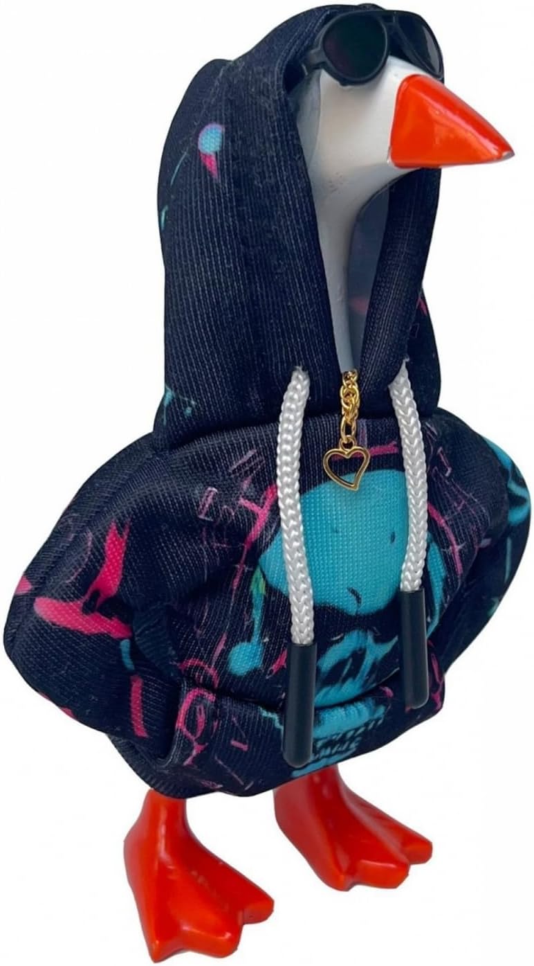 Y2K Gothic Outfits Hoodies for 7 Inch Desk Goose (Skull Print 1) image 5
