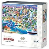 Boardwalk Los Angeles 1000 Piece Jigsaw Puzzle California Landmarks Travel Puzzles with Premium Box, Gift for Adults and Family 19'x26'