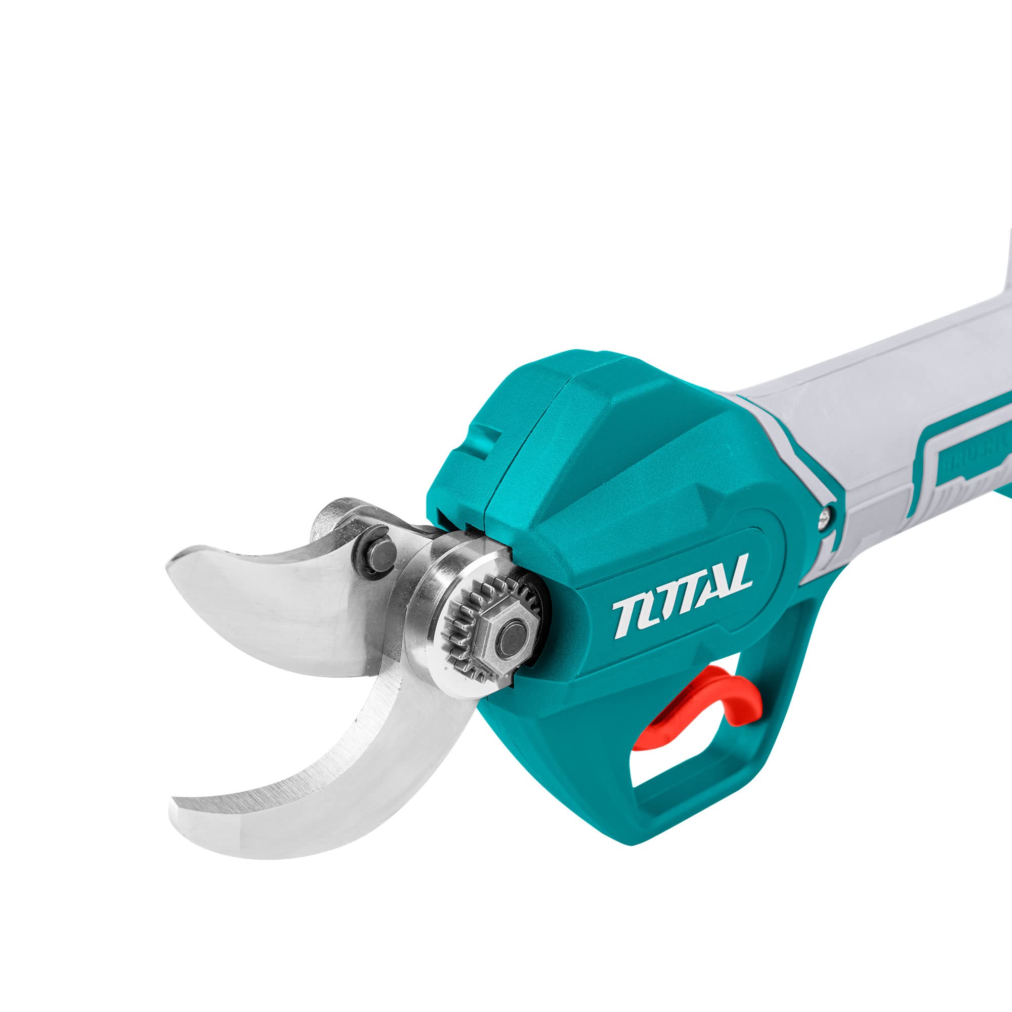 TOTAL - Tijera de Poda Eléctrica A Batería P20S de 20 V - Máquina Recorta Setos y Árboles - Especial para Jardín - Máxima Capacidad de Corte: 30 mm - Motor Brushless - Batería no incluida