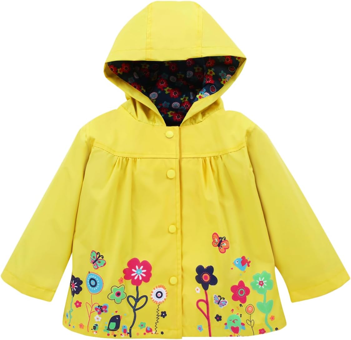 LZH Girl Baby Kid Waterproof Hooded Coat Jacket Outwear Suit Raincoat Hoodies with Pants