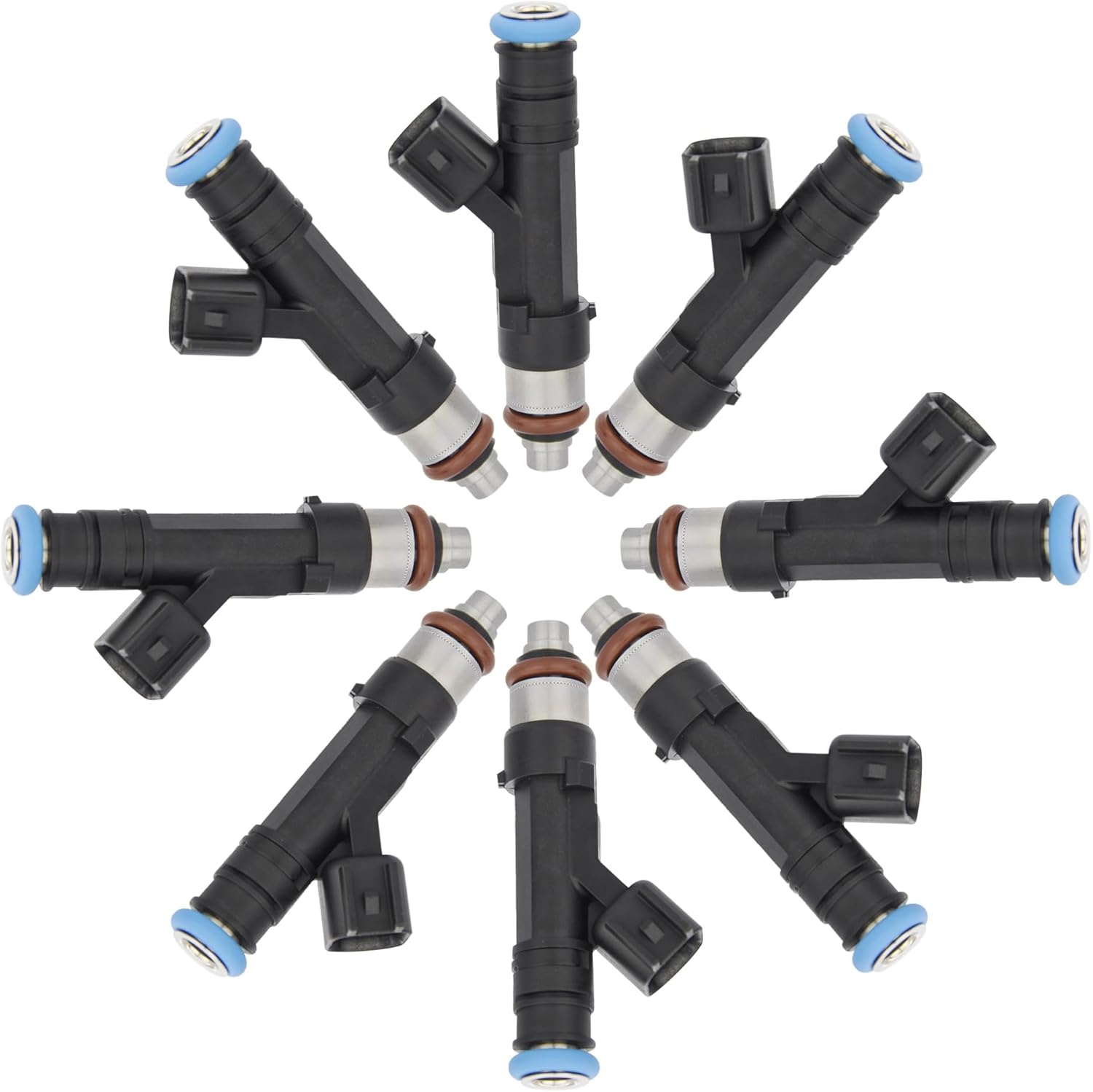 8PCS Fuel Injectors Compatible with Ford 2020-2022 F-250 Super Duty/F-450 Super Duty/F-550 Super Duty, 2020-2021 F-350 Super Duty, 2021-2023 E-350 Super Duty/E-450 Super Duty, 7.3L