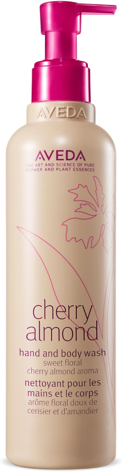 Aveda Cherry Almond Hand & Body Wash |with Sweet Almond Oil, Cherry Blossom Extract | Sweet Floral Aroma of Tonka Bean, Certified Organic Orange, Ylang Ylang