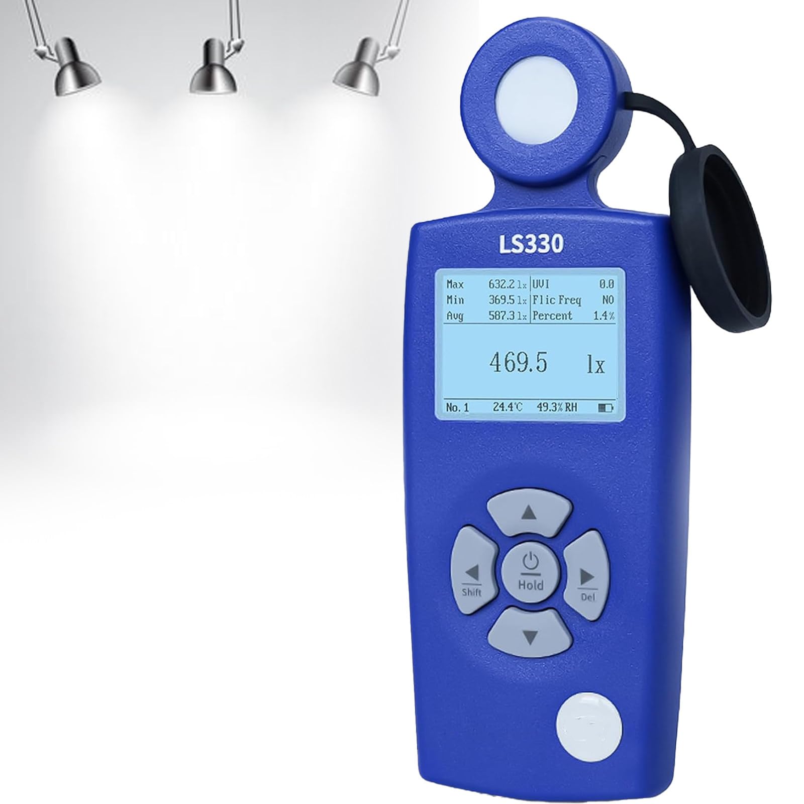 GYKOZY Digital Spectral Luminance Meter, 0-1000000Lx Light Meter Brightness Tester, Professional Illuminometer for Displays and Lamps