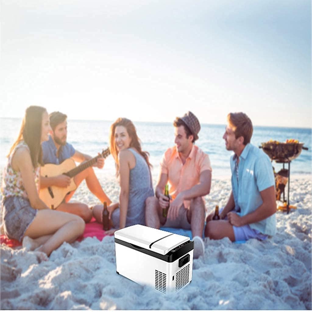 Mini refrigerador pequeño de 12/24 V, refrigerador para coche de 30 litros, refrigerador portátil para coche, camping, refrigerador eléctrico para camión, caravana, barco y picnic.