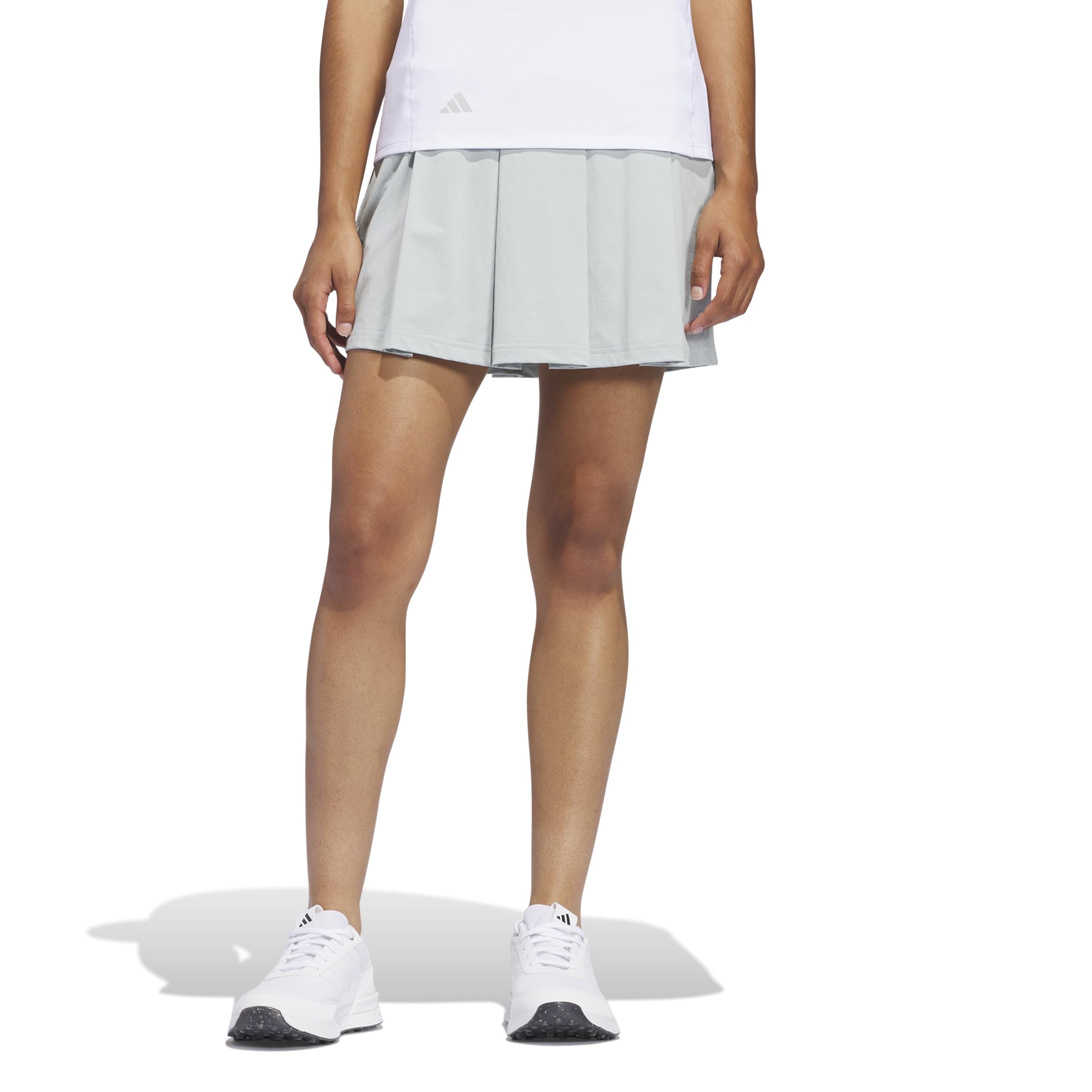 adidas Women's Ultimate365 Tour Twistknit Pleated Skort, Wonder Silver, S