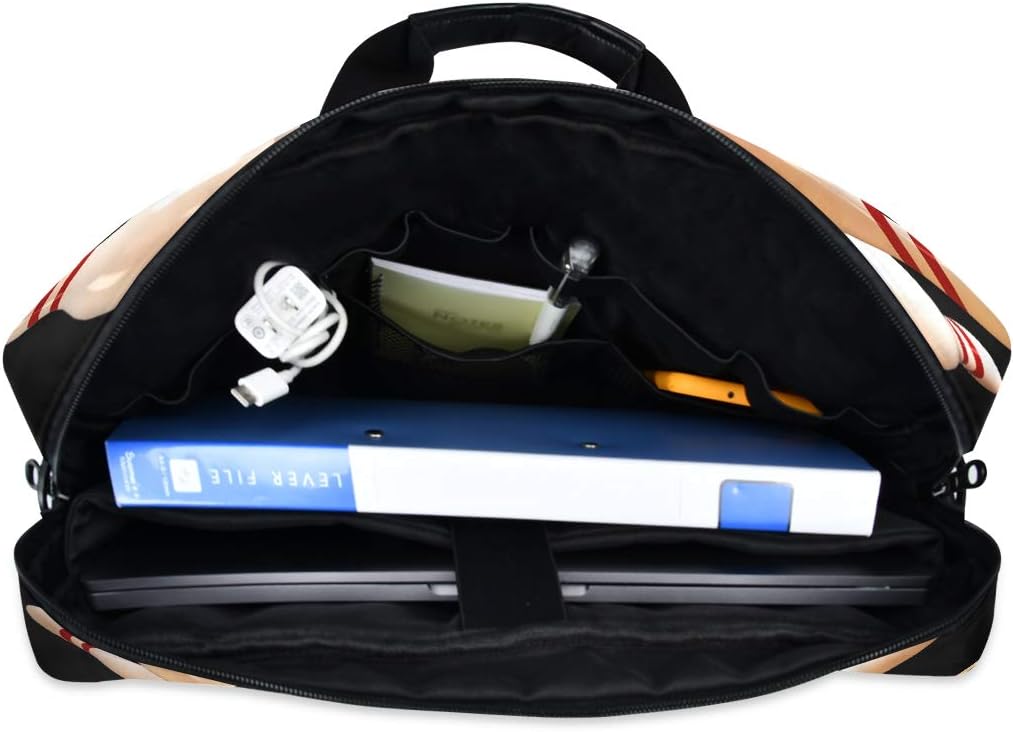 Laptop Bag Sport Bowling Ball Laptop Sleeves Case for 13 14 15.6 Inch Computer Tablet Briefcases Carrying Case Shoulder Bag for Work
