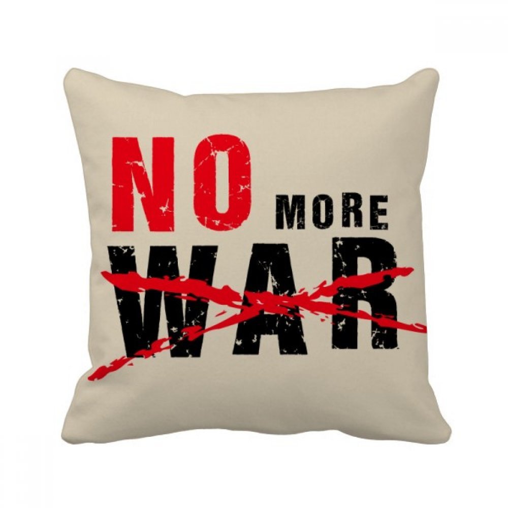 Coussin Paix No More War multicolore pour illuminer votre salon moderne