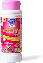 Genial Pet Talco Banho Seco Genial Morango 100G Para Cães