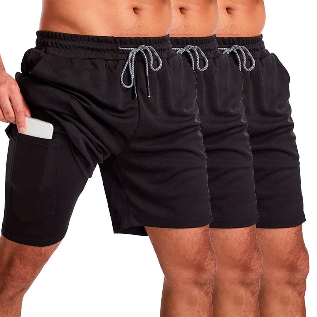Kit 3 Short Masculino Academia 2 em 1 Bermuda Dry Fit Corrida Treino com Bolso Celular INSIDE SPORTS em promoção! Veja a oferta e mais achadinhos de Shorts & Bermudas 8 Hoje é o melhor dia para comprar Kit 3 Short Masculino Academia 2 em 1 Bermuda Dry Fit Corrida Treino com Bolso Celular INSIDE SPORTS com aquele preço maroto! Promoção! Aproveite a oferta! 8