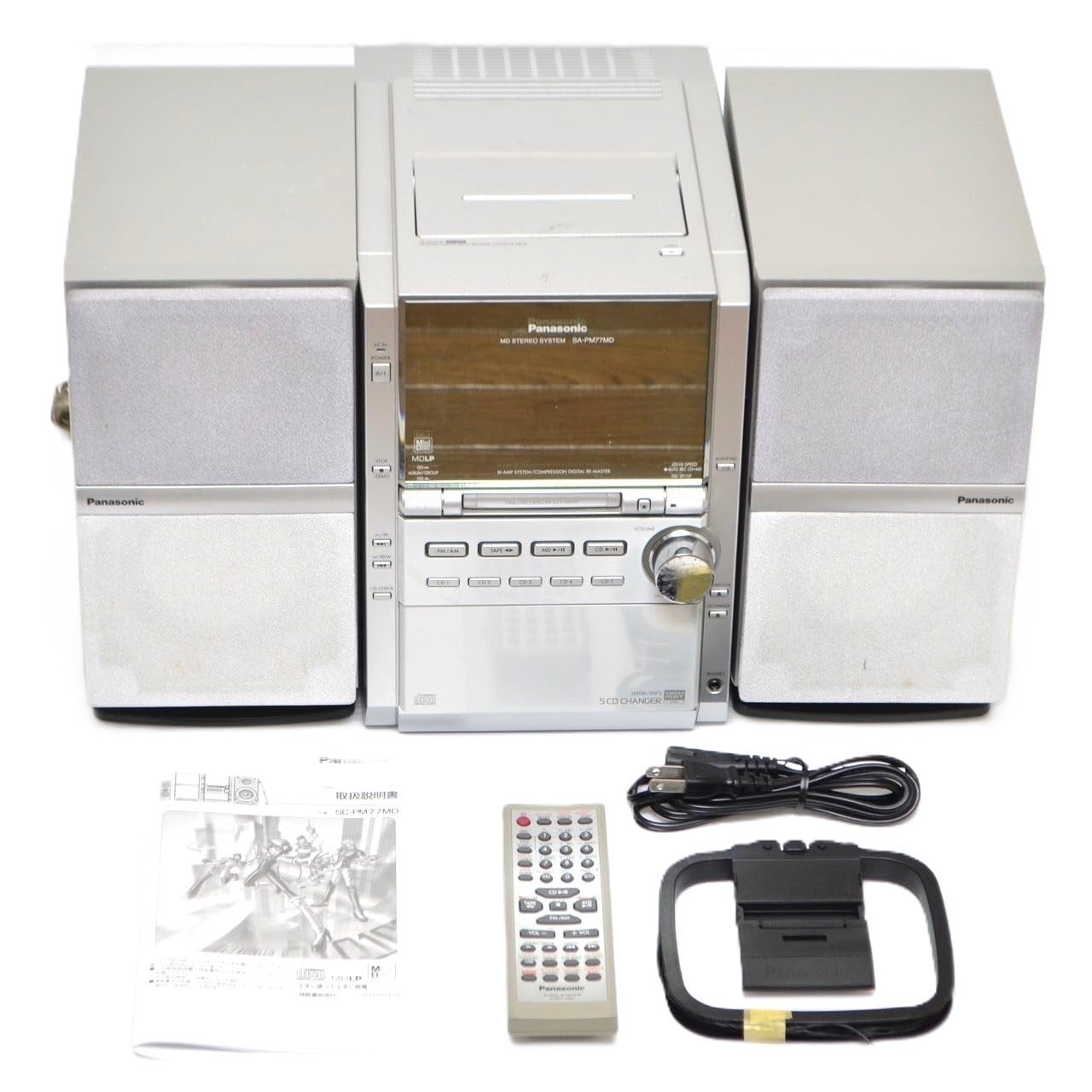 Panasonic パナソニック システムコンポ　SA-PM77MD Amazon.co.jp: Panasonic SC-PM77MD-S MDステレオシステム (シルバー