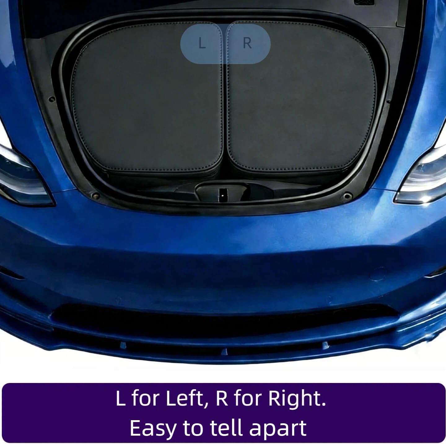 Frunk Cooler Organizer for Tesla Model Y 2020-2026, Insulated Waterproof Front Trunk Storage Bag with Hidden Pocket,2-Pack