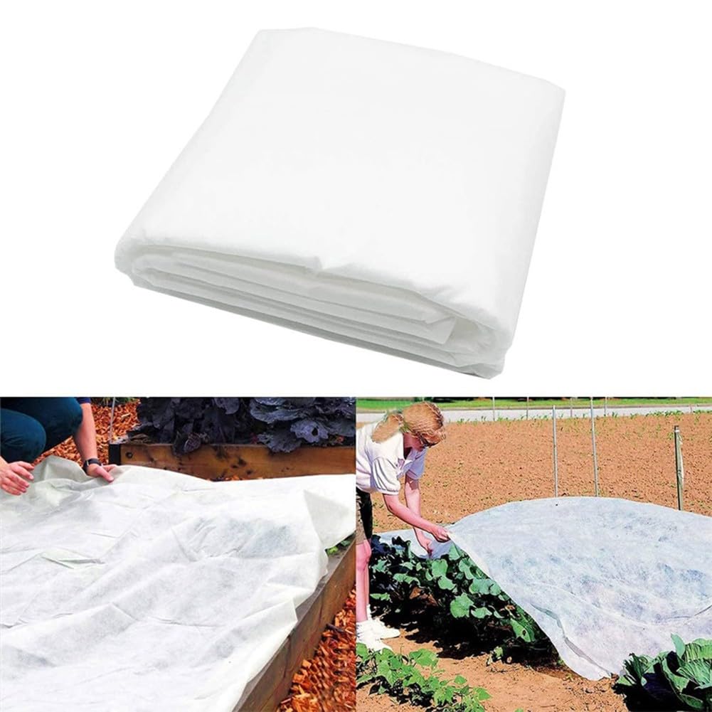 Telo protettivo antigelo per piante, 40 g/m², in tessuto non tessuto, traspirante, per inverno, primavera e autunno, compatibile con aiuole rialzate, serre e fioriere