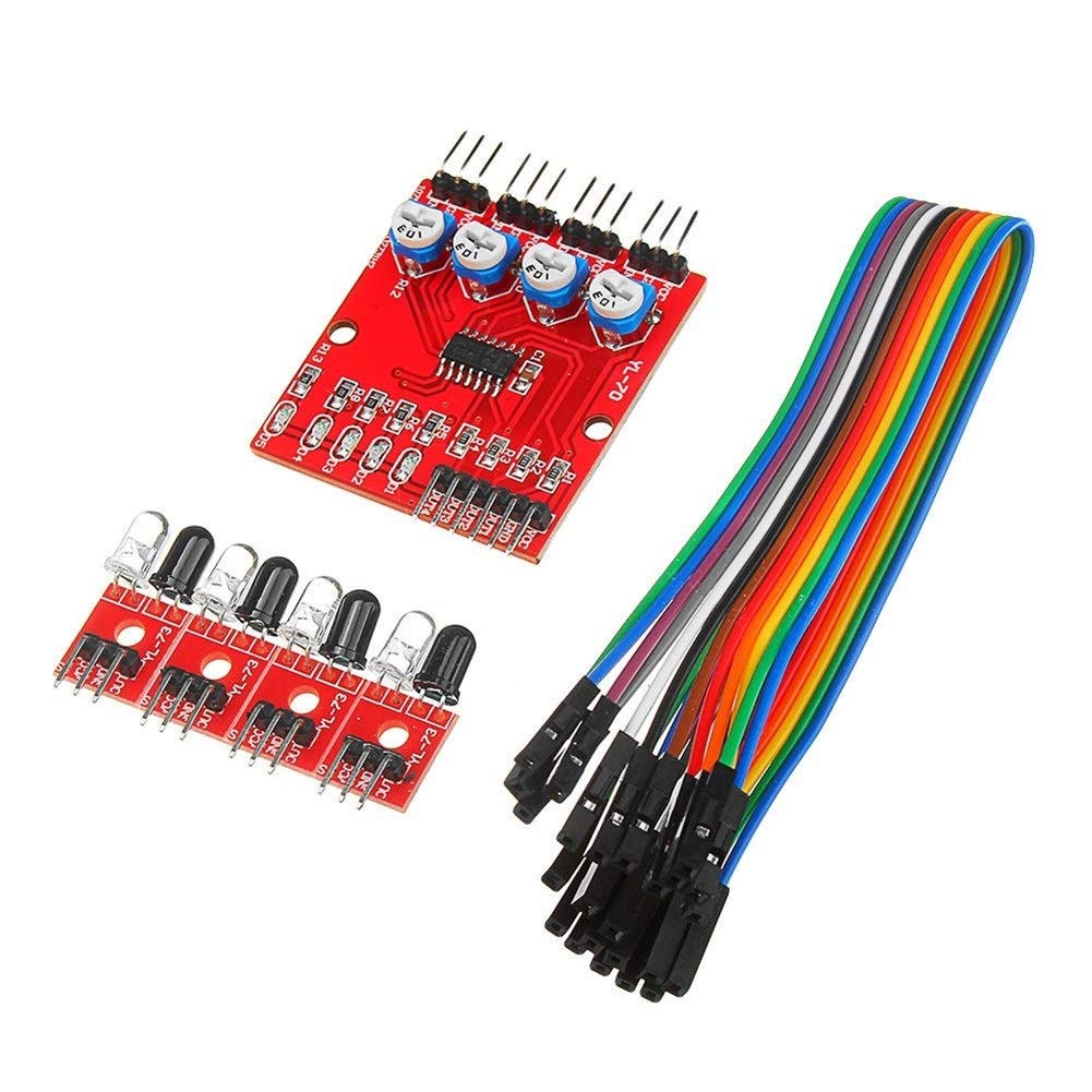 Buy Beacher Ameli 4 Channel Infrared Receiver Tracking Sensor Module IR ...