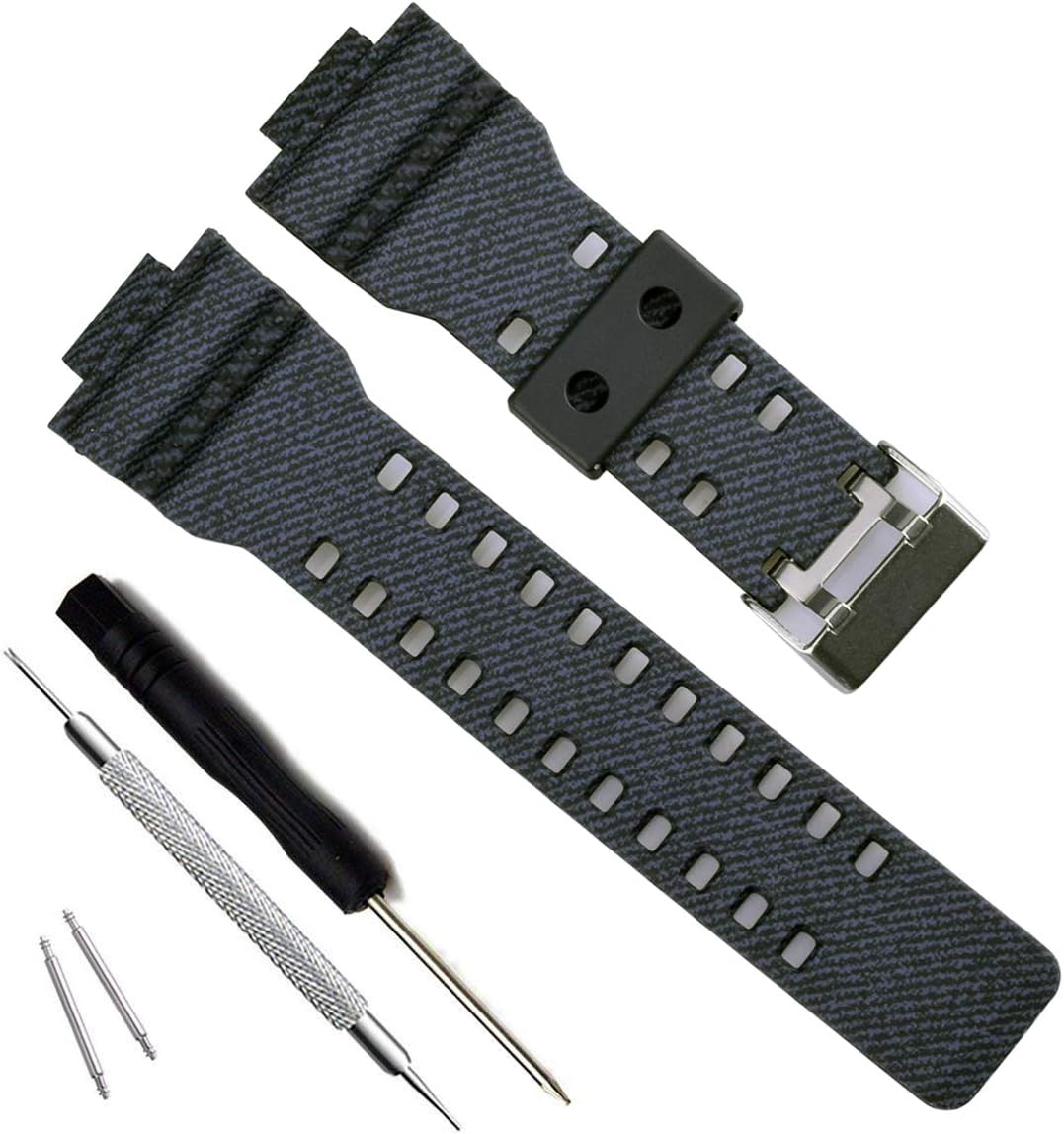 OliBoPo Replacement Strap for Casio Men's G-Shock GD120/GA-100/GA-110/GA-100C