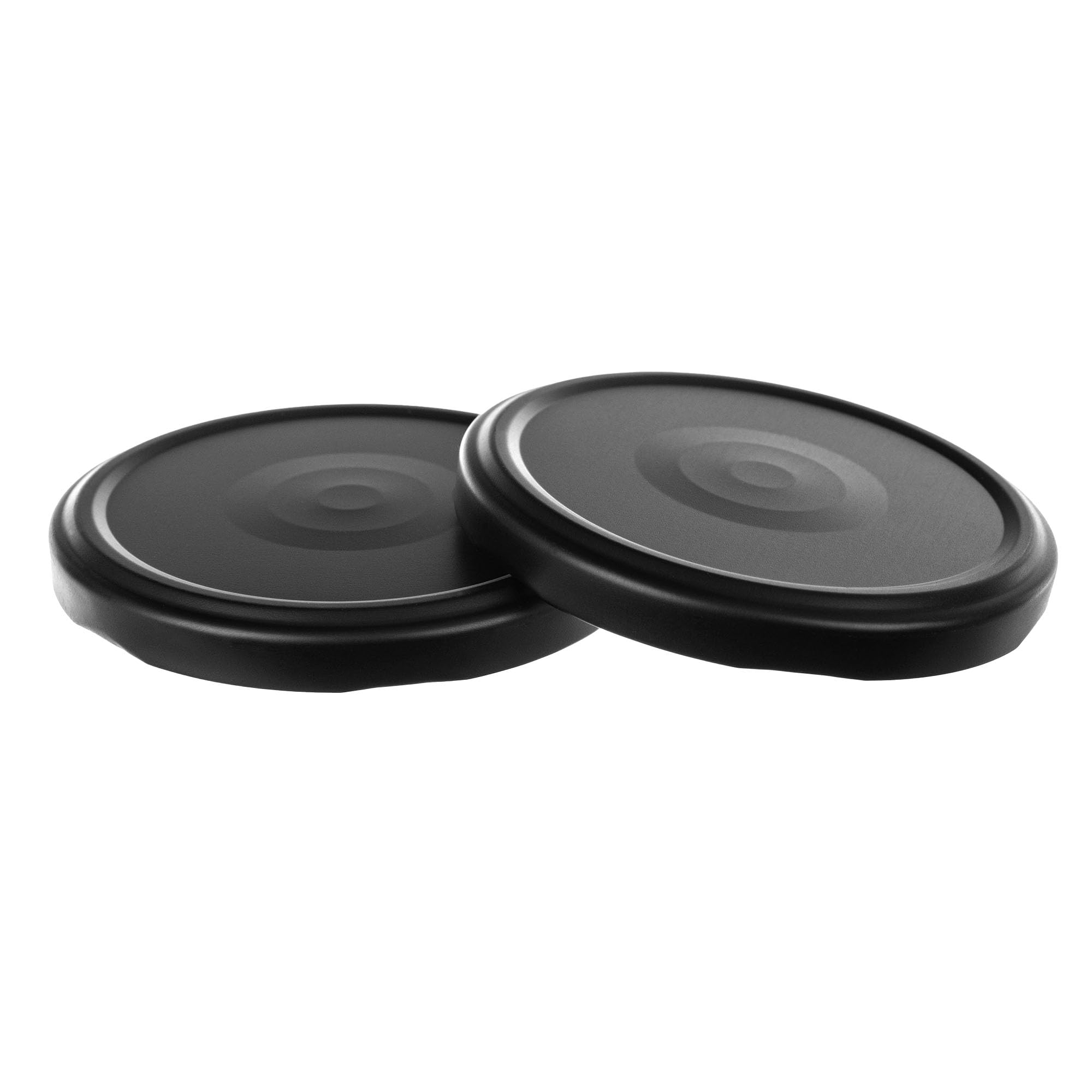 KADAX Set di 100 coperchi a Vite Twist-off Ø66 mm Nero Opaco – coperchi di Ricambio in Metallo per barattoli 200-350ml per marmellate, Miele e spezie, Chiusura ermetica