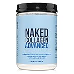 NAKED Collagen Advanced - Peptides Protein Powder, Hyaluronic Acid, Vitamin C, Pasture-Raised, Grass-Fed Hydrolyzed Collagen Supplement, Paleo Friendly, Non-GMO, Keto, Gluten Free, 1.3LB
