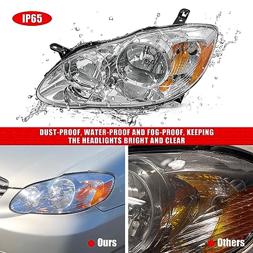 image for ADCARLIGHTS Compatible with 2003 2004 2005 2006 2007 2008 Toyota Corol