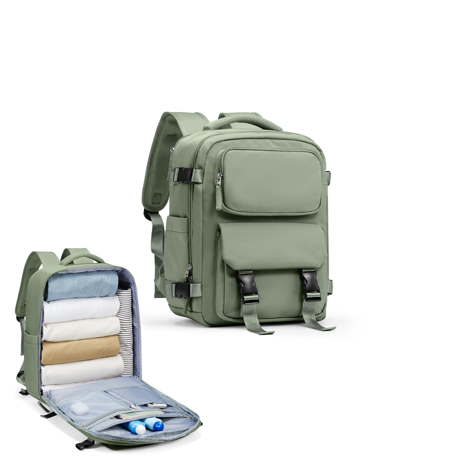 BJLFS Borse da Cabina per Ryanair 40x20x25 Bagaglio a Mano Zaino Borsa Zaino da Viaggio, Zaino da trekking,Zaino Easyjet 45x36x20,Zaino Casual per laptop da 14 pollici per scuola