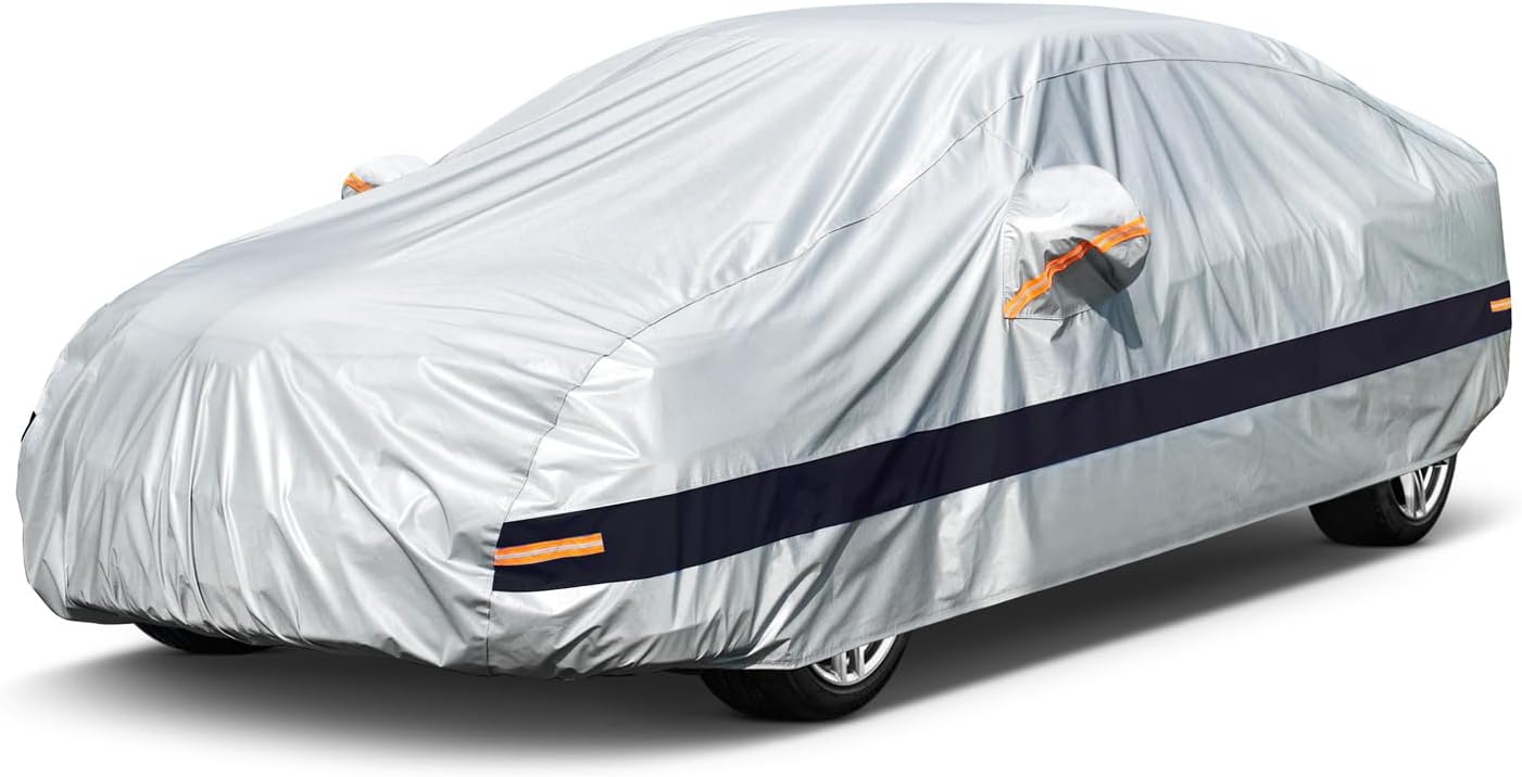 Sedan Car Cover Custom Fit Toyota Camry 1997-2025, Car Cover Waterproof All Weather for Automobiles, Sun Rain Dust UV Protection. (Ships from US Warehouse, Arrive Within 3-7 Days)