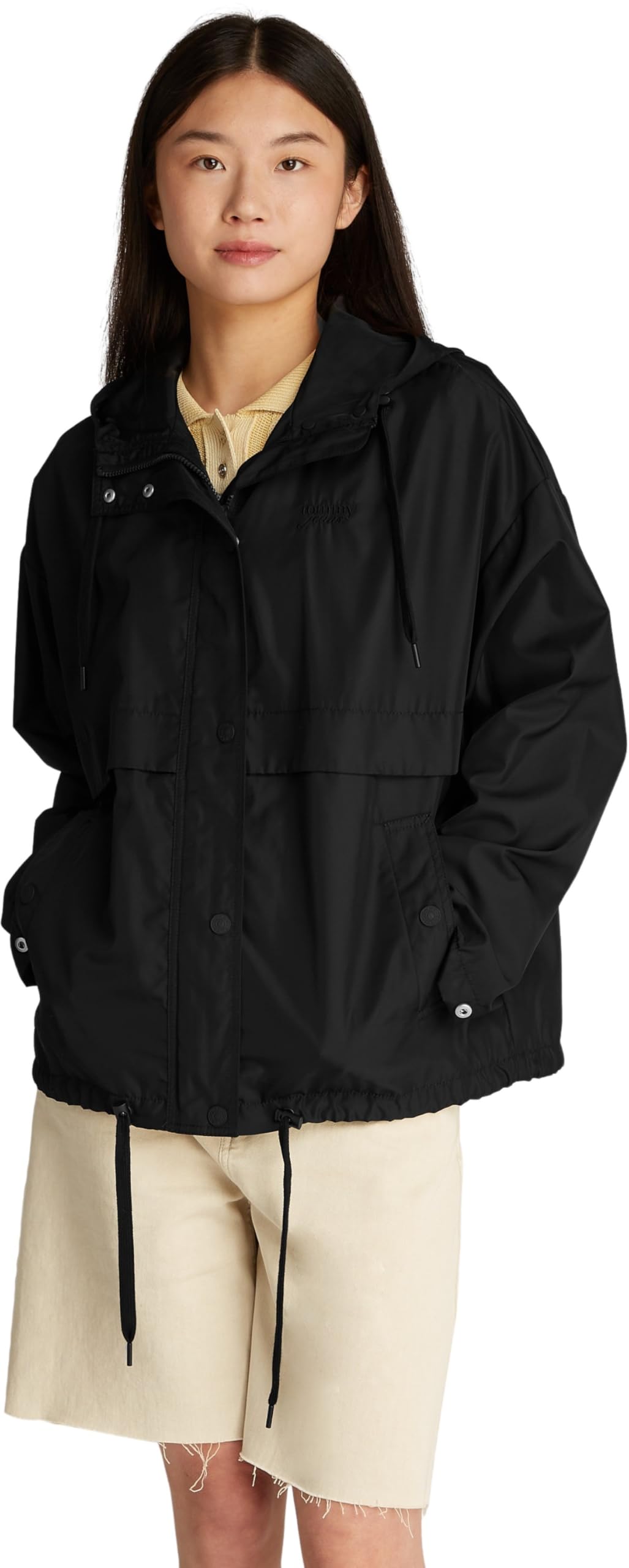 Tommy Jeans Cortavientos Mujer Oversized con capucha