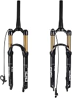 Vista 8 de Horquilla de suspensión de aleación de magnesio para bicicleta de montaña de Bosy, 26/27.5/29 pulgadas, dirección cónica y horquilla delantera recta