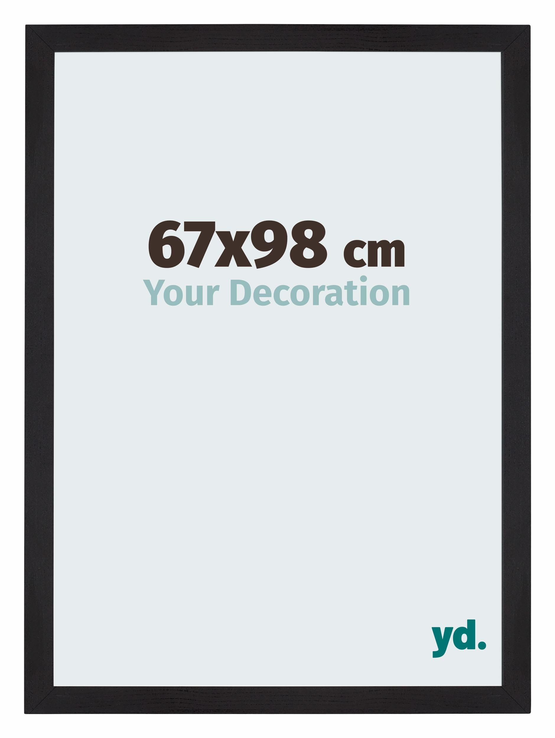 Your Decoration - Puzzle frame 67x98 - Black Woodgrain - Puzzle frame 1500-2000 Pieces - MDF Photoframe - Mura