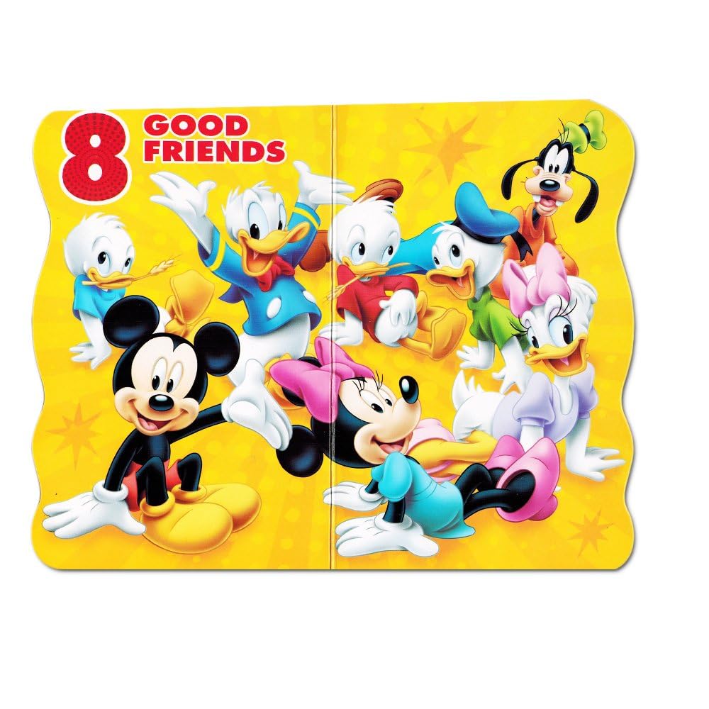 Disney Mickey Mouse Bedtime Stories - Paquete de 9 libros para niños pequeños de 1 a 3 años, libros de mesa de Disney para niños con Mickey, Minnie, Rey León y más
