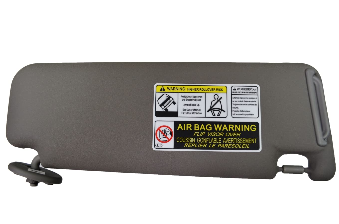 PT Auto Warehouse SNV-TO9184G-LH - Parasole, senza tenda scorrevole, grigio (pietra), lato conducente, sostituisce # ‎‎74320-3D050-B0, 743203D050B0
