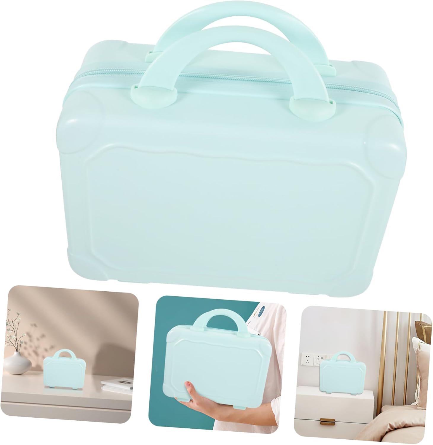 Portable Makeup Carrying Suitcase Stylish Travel Cosmetic Case for Women Lightweight and Durable with Capacity Design for Organizing Toiletries and Small Items