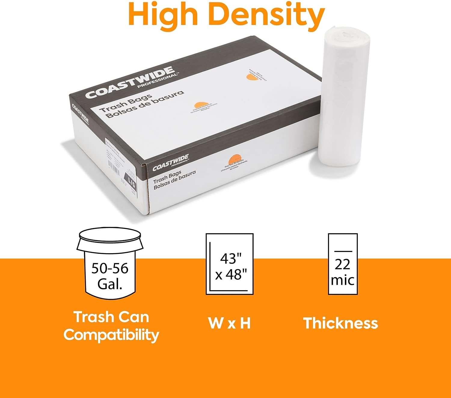 Staples 847246 56 Gal High Dens 43X48 150/Cs