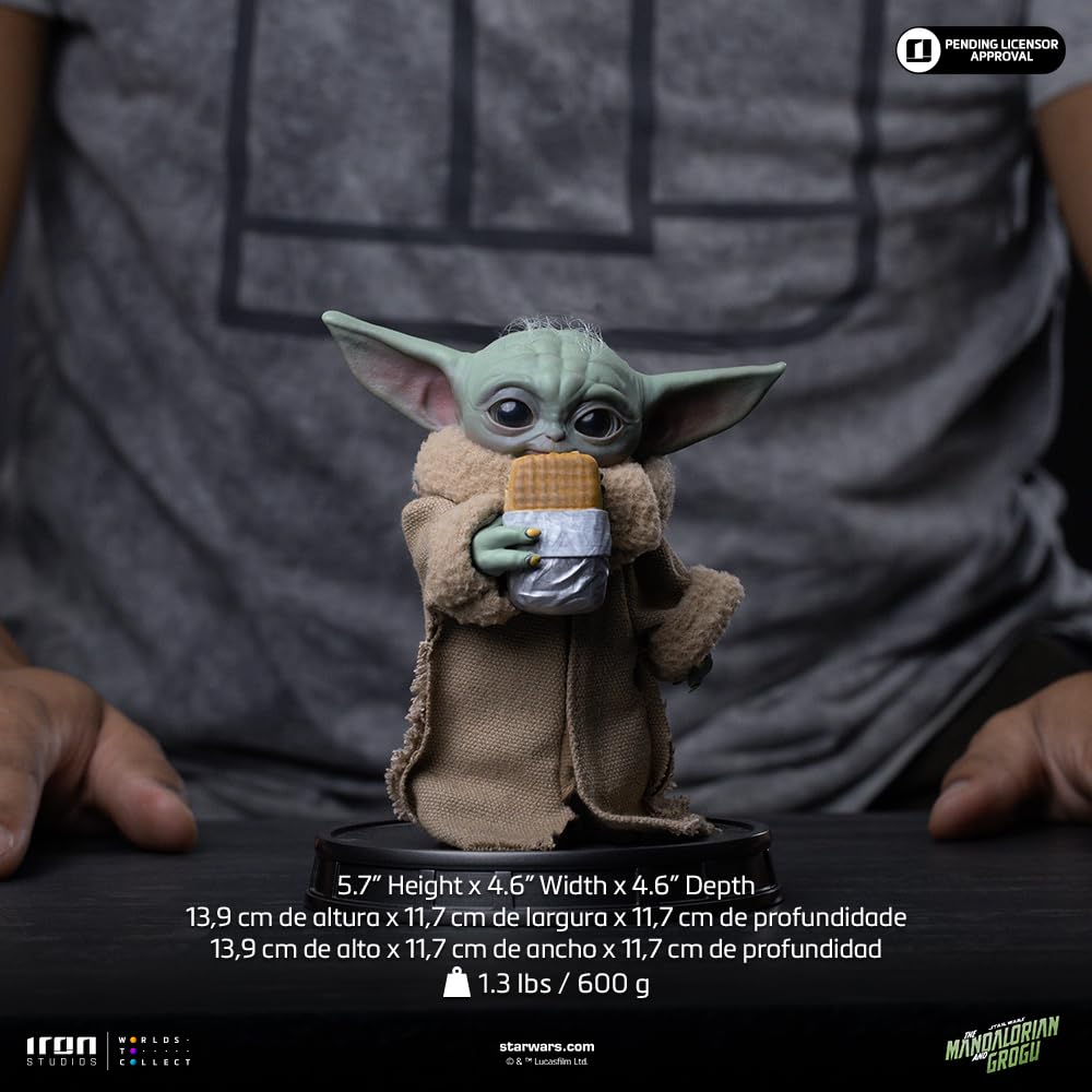 Iron Studios Kolekcjonerska statuetka Grogu Food Cart Snack Movie Grogu Kolekcja Wielokolorowa żywica Polystone 13,9 cm 5,7 cala
