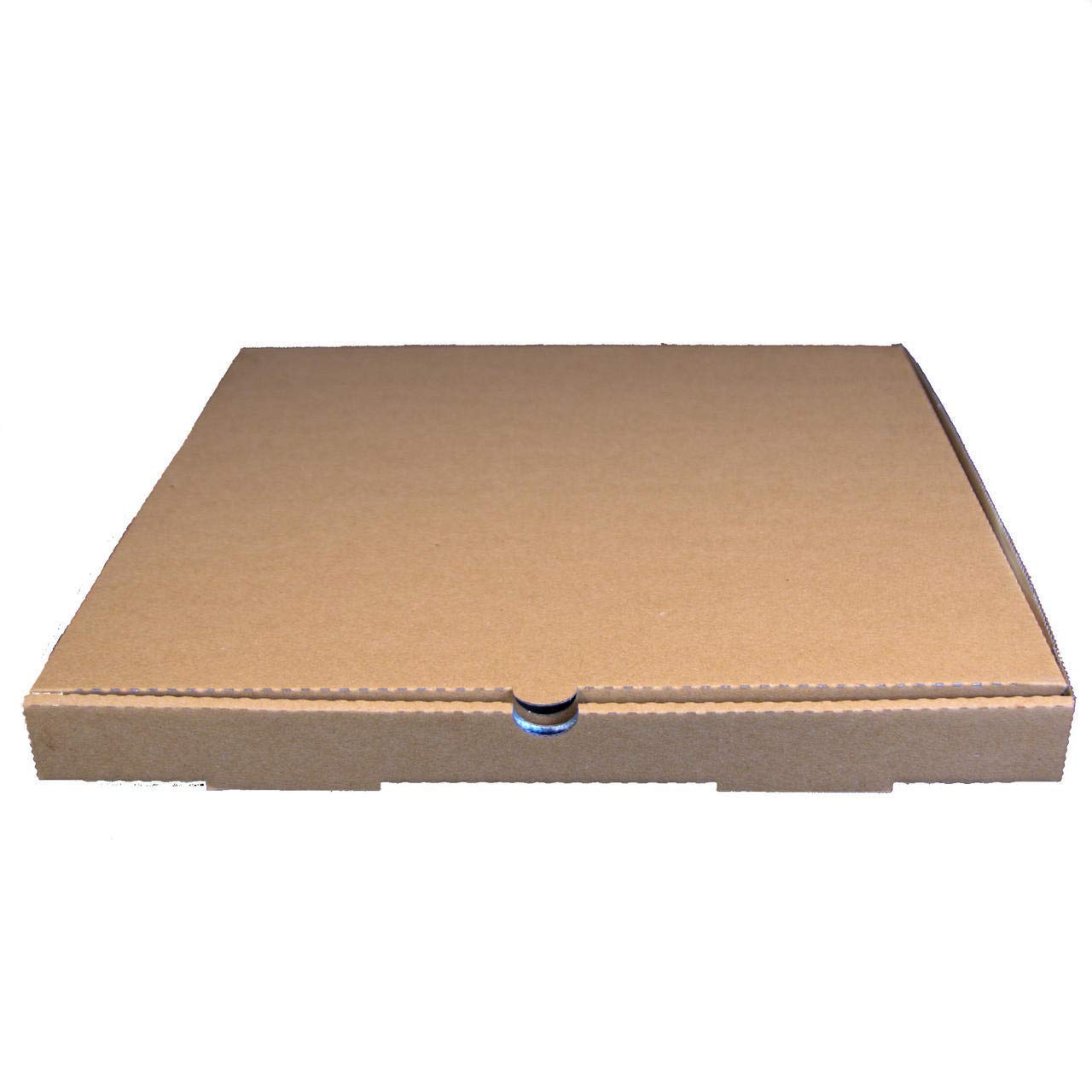 We Can Source It Ltd Brown - Plain Pizza Boxes - Durable 12” Plain Pizza Packaging For Restaurants, Pizzerias, Food Trucks & Home Use - Corrugated Kraft Cardboard Takeout Containers, 100 Pack