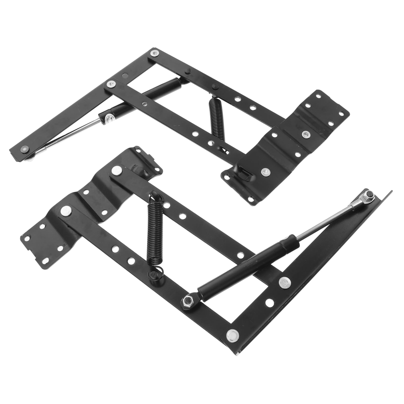 UKCOCO Par de Soportes Plegables de Resorte para Elevador de Mesa, Estructura Resistente de Hierro, Ahorra Espacio, para Muebles